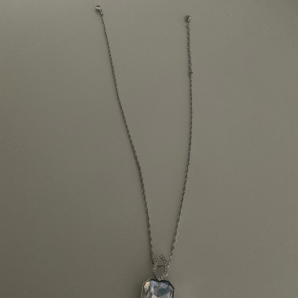 Swarovski Silver and Blue Pendant Necklace